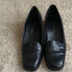 Rockport Black Leather Loafers Flats